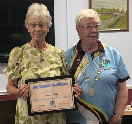 Joan Took and, acting president, Pat Little