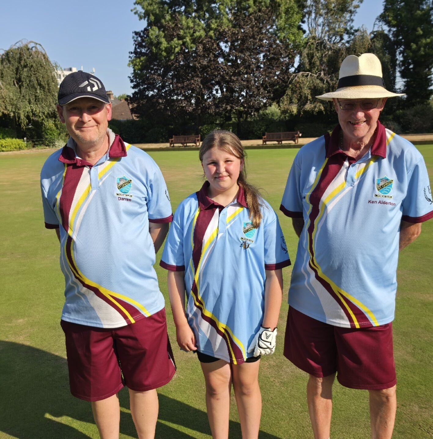 Runners-up (L-R): Darren Waite, Cydney Green and Ken Alderton (skip)