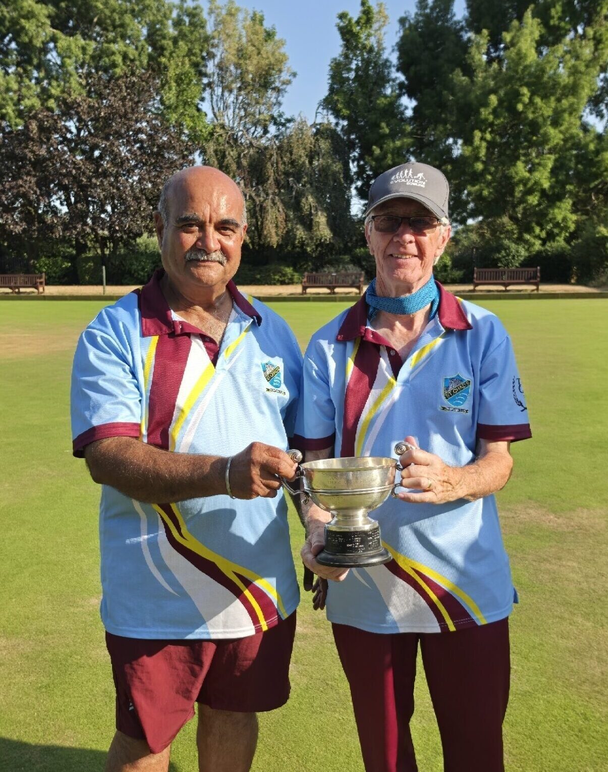 Winners (L-R): Harshad Chavda and Ray Mansell